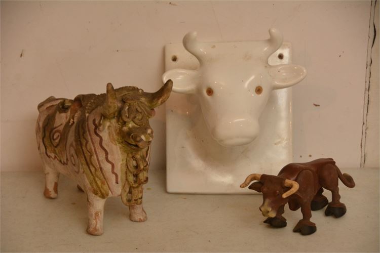 Three (3) Cow Figures