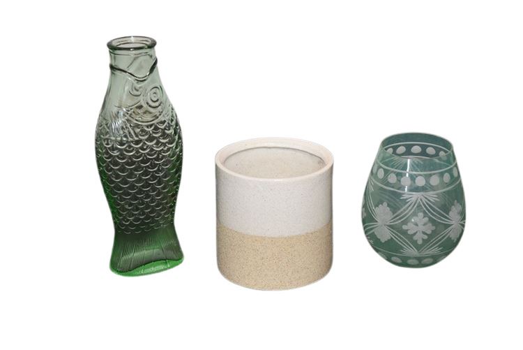 Three (3) Vases