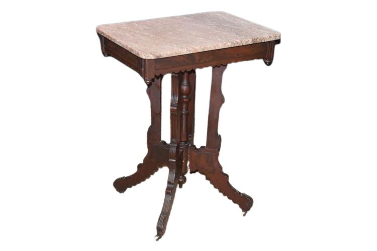 Victorian Marble Top Parlor Table