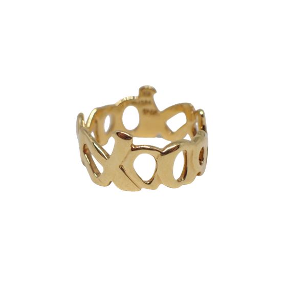Tiffany & Co Paloma Picasso XO 18K Yellow Gold Ring