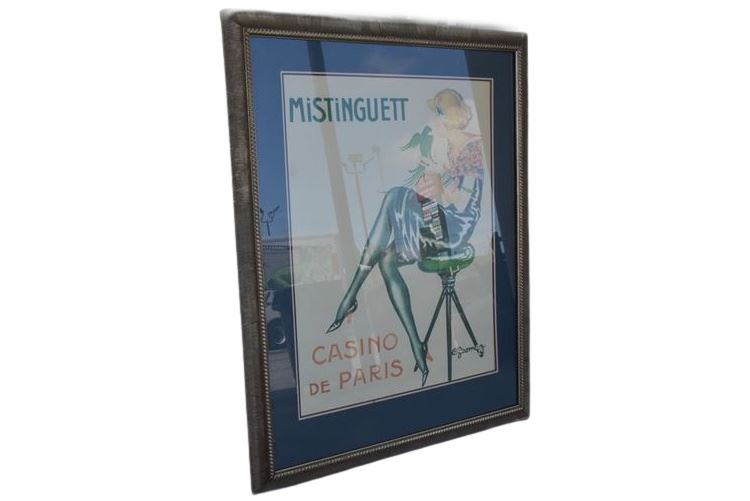 "CASINO DE PARIS"  Mistinguett Poster(GICLEE) PLATE SIGNED