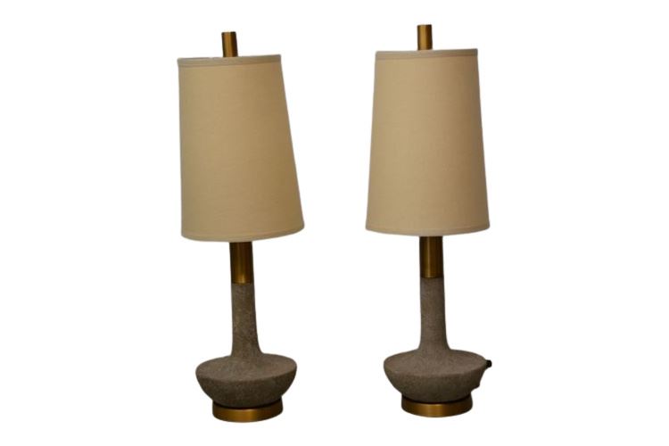 Pair Modern Table Lamps