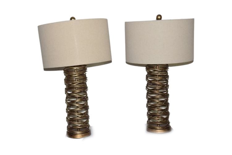Pair Modern Table Lamps
