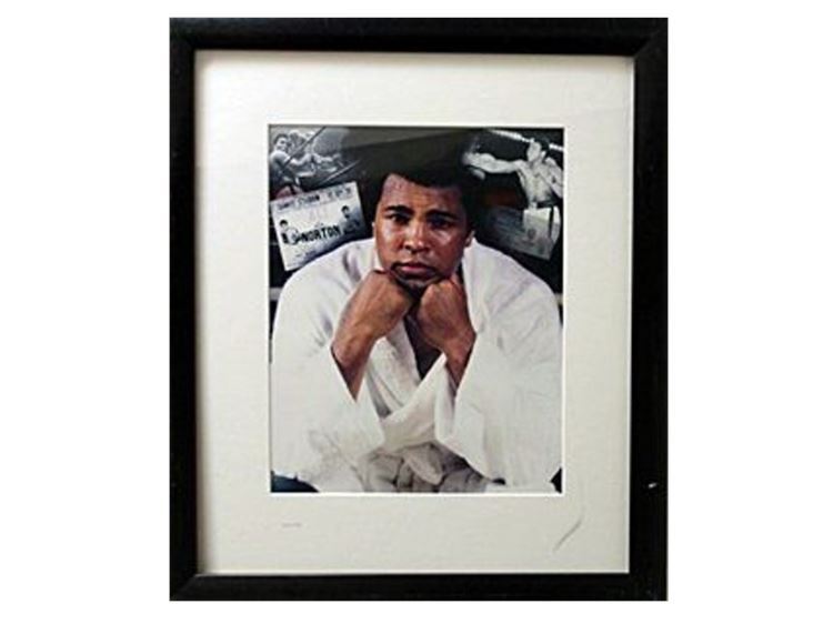 Muhammed Ali in a Robe, Framed 23.5 x 20 in.