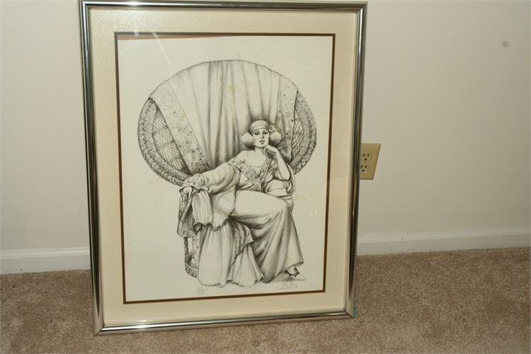Mary Vickers Pencil  Signed Lithograph
