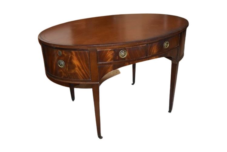 Mahogany Oval Writing Desk