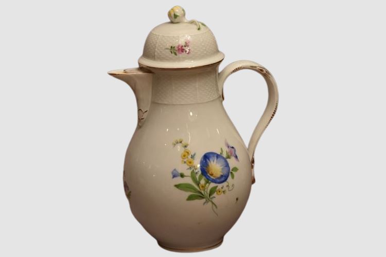 Meissen Floral Pattern Coffee Pot