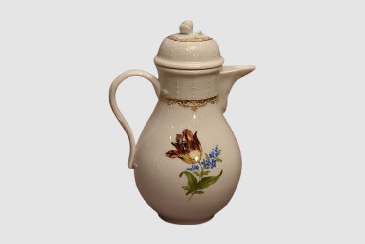 Meissen Floral Pattern Coffee Pot