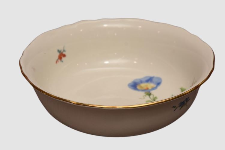 Meissen Porcelain Floral Pattern Bowl