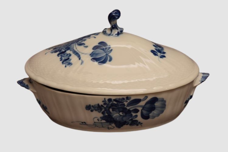 Royal Copenhagen Covered Tureen Blue Flowers Pattern Floral Motif