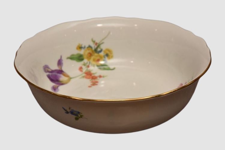 Meissen Porcelain Floral Pattern Bowl