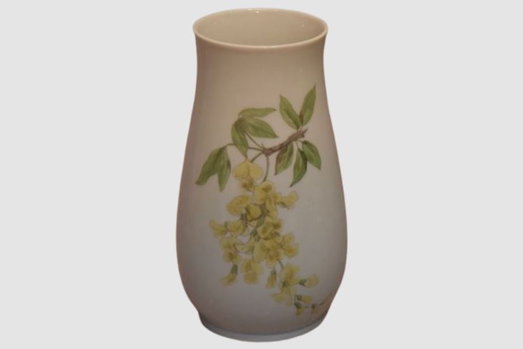 Bing & Grondahl Art Nouveau Bud Vase Yellow Floral