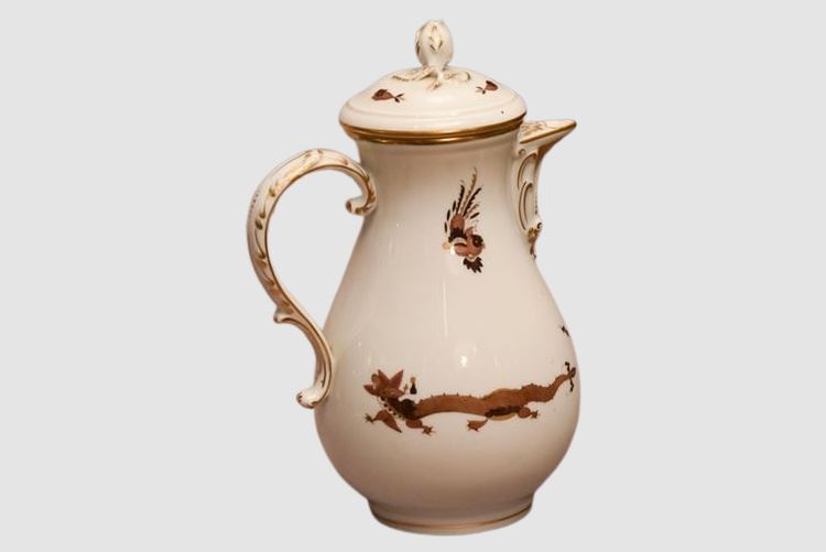 Meissen Hand Painted Court Dragon Large Coffee Pot