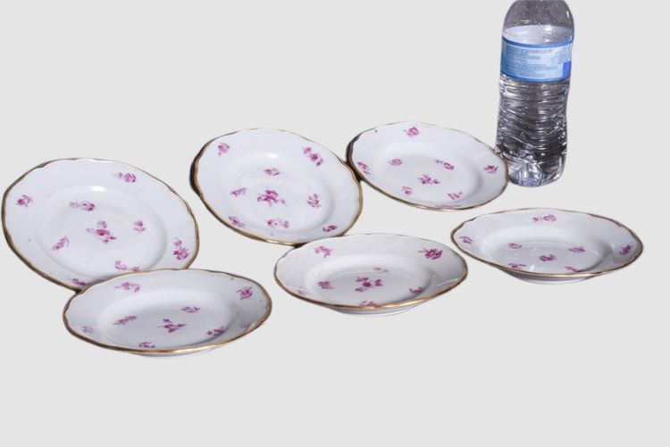 Six (6) Meissen Porcelain Plates