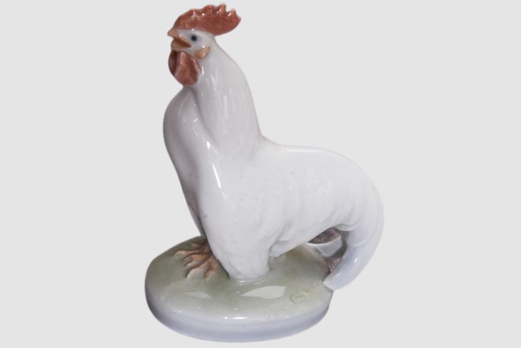 Rooster Ready to Crow, Royal Copenhagen Figurine