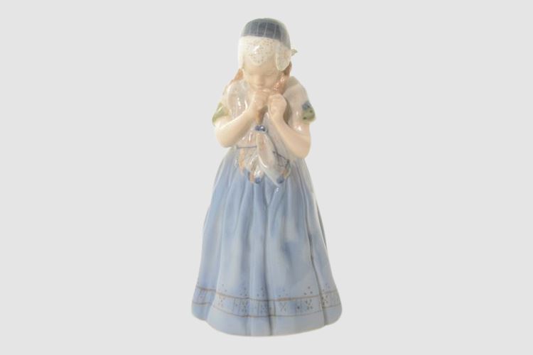 Royal Copenhagen Bornholm Girl Porcelain Figurine