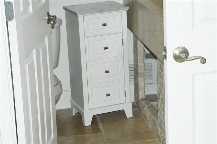 Marble Top1 Door 1 Drawer Bath Cabinet