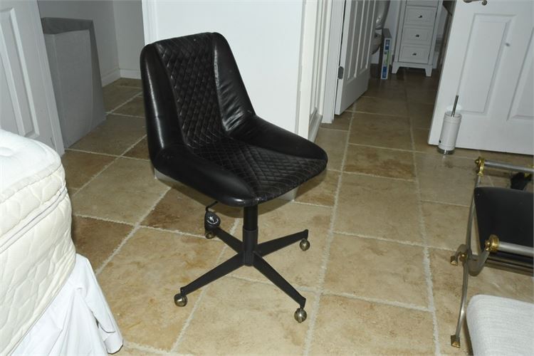 Quilted Leather Swivel Chair