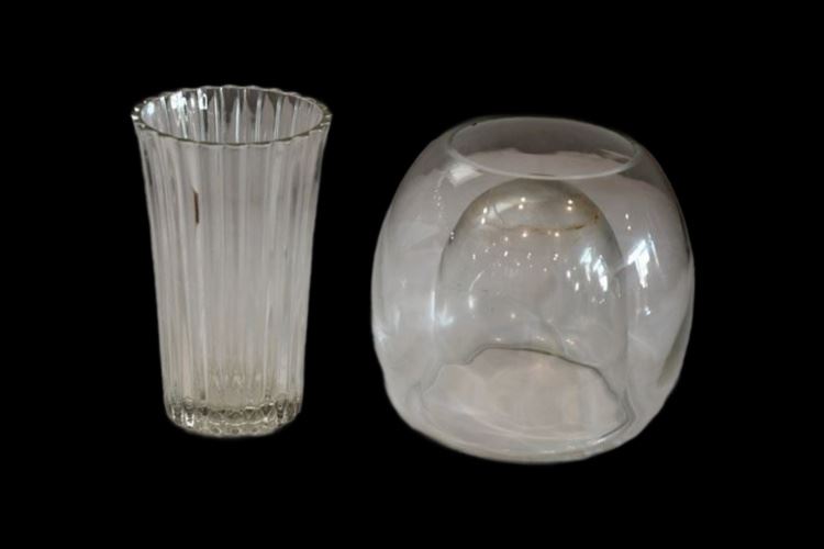 Two (2) Glass Vases