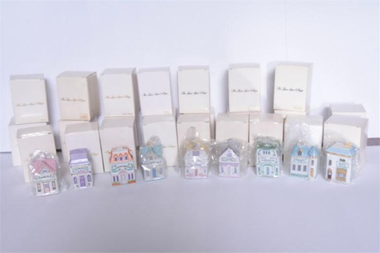 Collection Of Lenox Porcelain Village Figurines