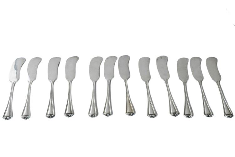 Group Sterling Silver Butter Knives