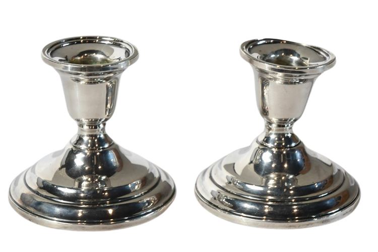 Pair International Sterling Silver Candlesticks