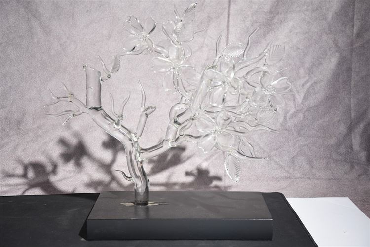 Frabel Art Glass Floral Sculpture