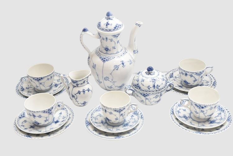 Royal Copenhagen Blue Fluted Tea Service