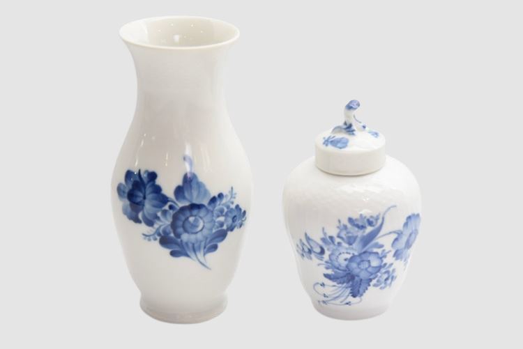 Royal Copenhagen Blue Flower Braided Vase and Urn