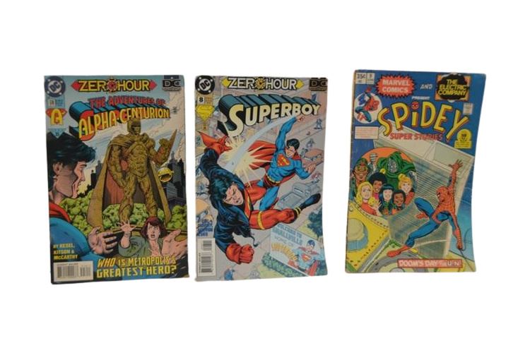 Three (3) Vintage DC Comics (Various Characters)