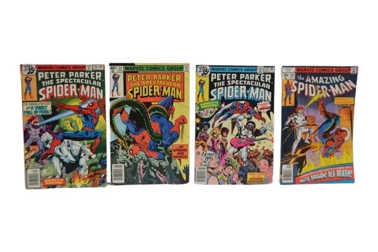 The Spectacular Spider-Man #33 #24 #25 The Amazing Spider-Man #184