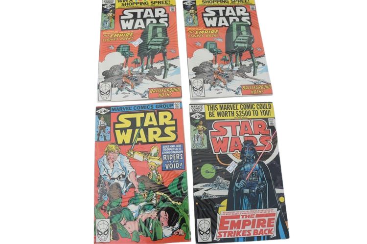 1980 STAR WARS #38, 39, TWO # 40, MARVEL COMICS