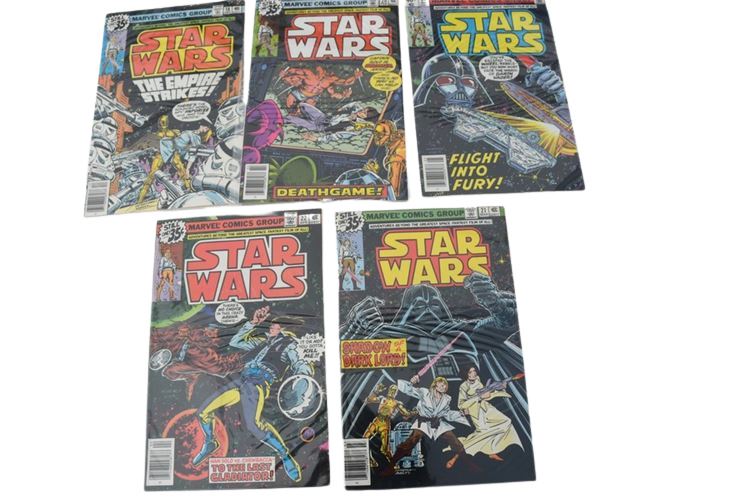 1978 STAR WARS #18   1979 STAR WARS #20, 21, 22, 23, MARVEL COMICS