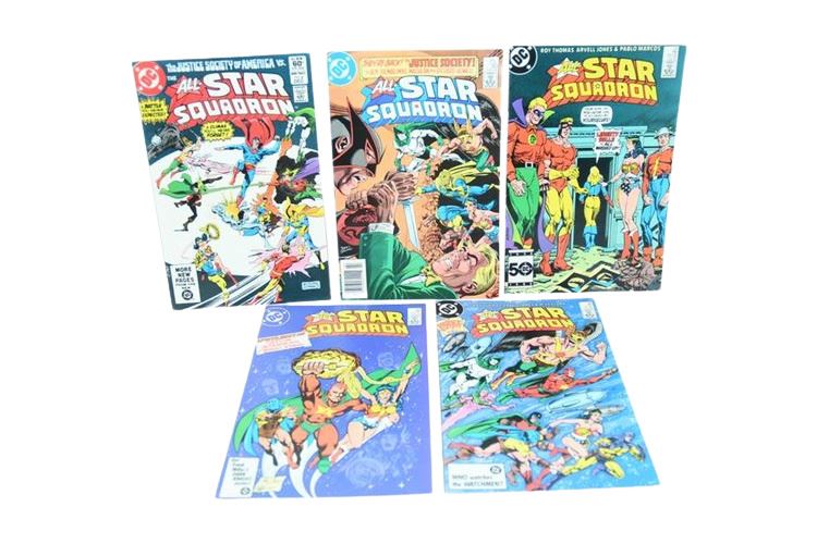 ALL-STAR SQUADRON DC COMICS #4, 30, 45, 57, 60,