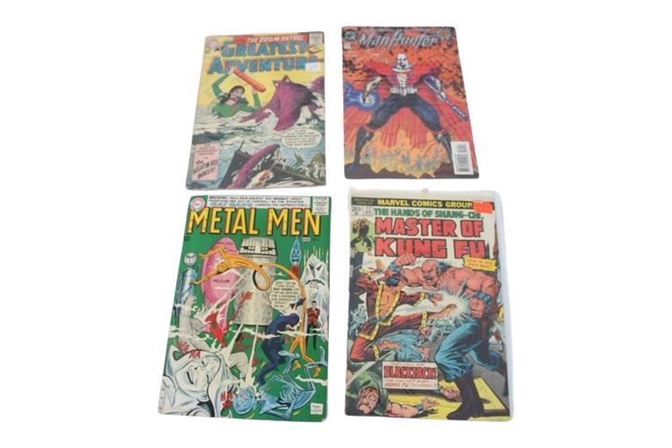 MARVEL MASTER OF KUNG FU,  DC DOOM PATROL METAL MEN MANHUNTER