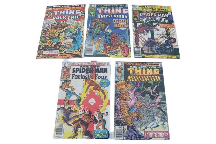 MARVEL TWO-IN-ONE # 7, 62, 80,    MARVEL TEAM UP # 98, 100,