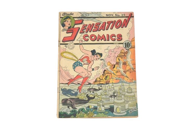 Sensation Comics #27 Wonder Woman Golden age DC 1944