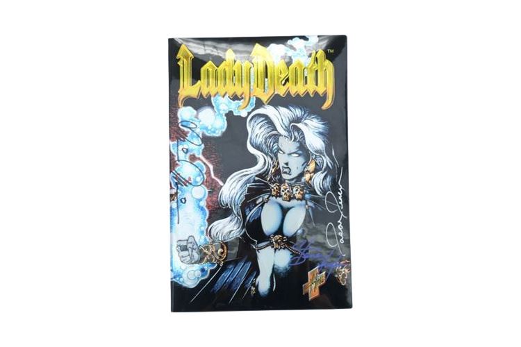 1996 LADYDEATH AUTOGRAPH BY BRIAN PUILIDO CHAOS COMICS
