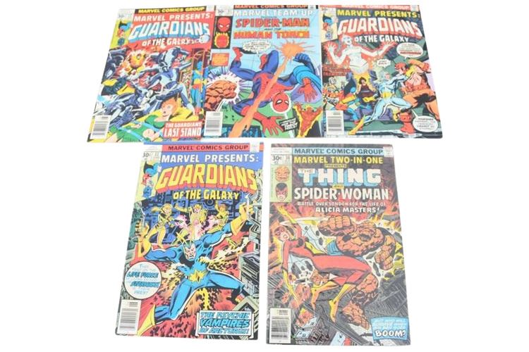 Five Various Comic Books