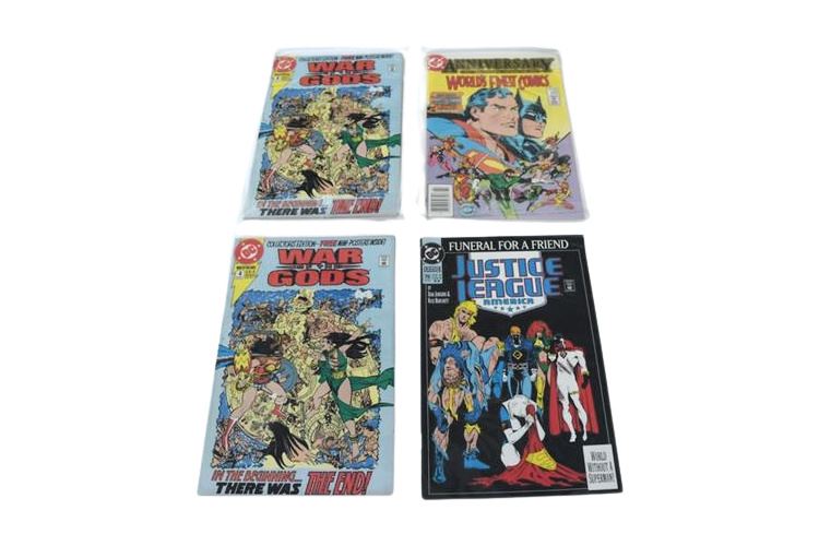 1991 LOTS OF TWO GODS OF WAR #4  1993 JUSTICE LEAGUE AMERICA #70  1984 WF #300