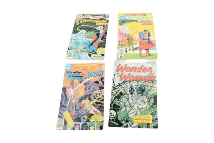 TWO COMICS OF DC PRESENTS #9, 32, WONDER WOMAN #60 SUPER TEAMS FAMILY #14