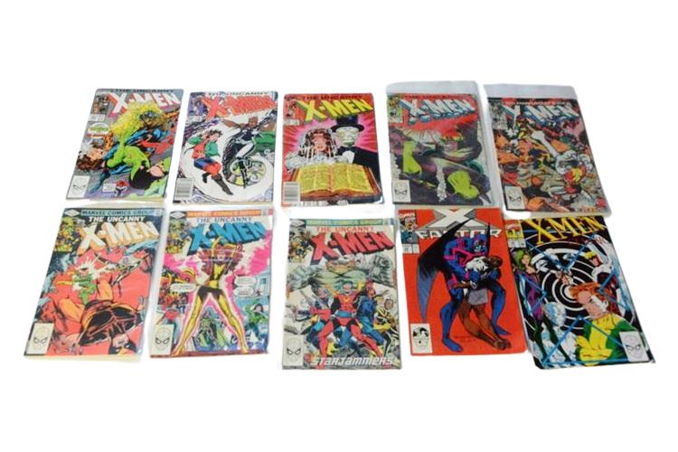 X-MEN #158, 157, 156, 175, 176, 179, 180, X-FACTOR #58  X-MEN CLASSIC #50 MARVEL