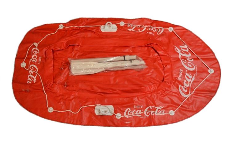 Coca Cola 2-Person Raft w/Oars