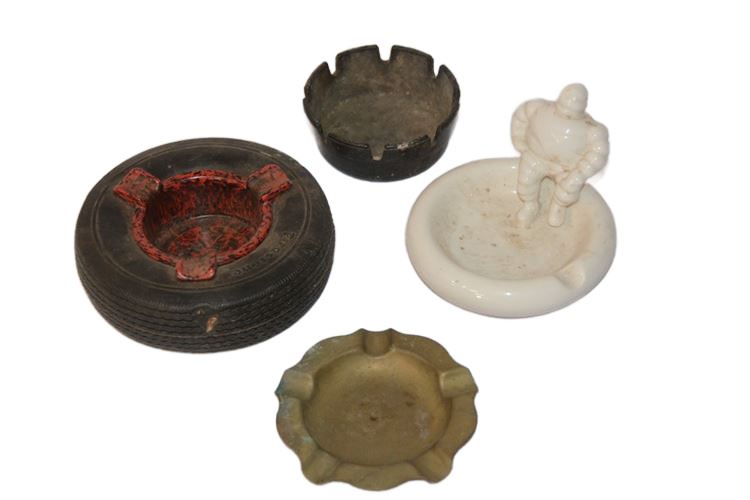 Group Vintage Ashtrays