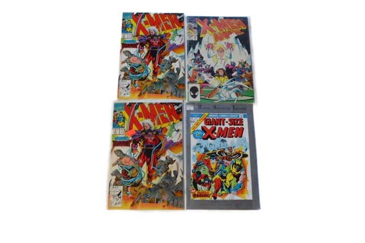 Four (4) Giant Size X-Men Comic Books