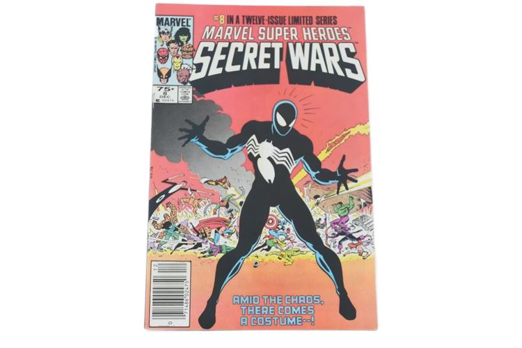 Secret Wars #8 1st Black Suit Origin of Venom Marvel Comics 1984