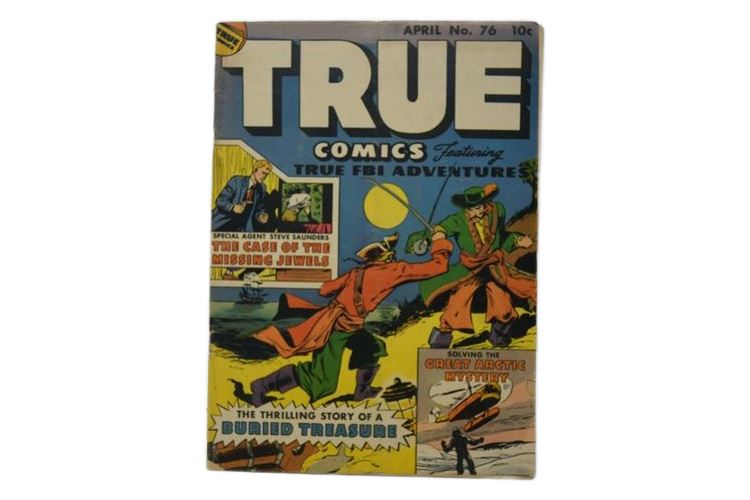 True Comics #76 1949- D-Day- Buried Treasure