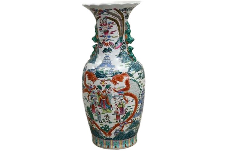 Large Chinese Famille Porcelain Vase