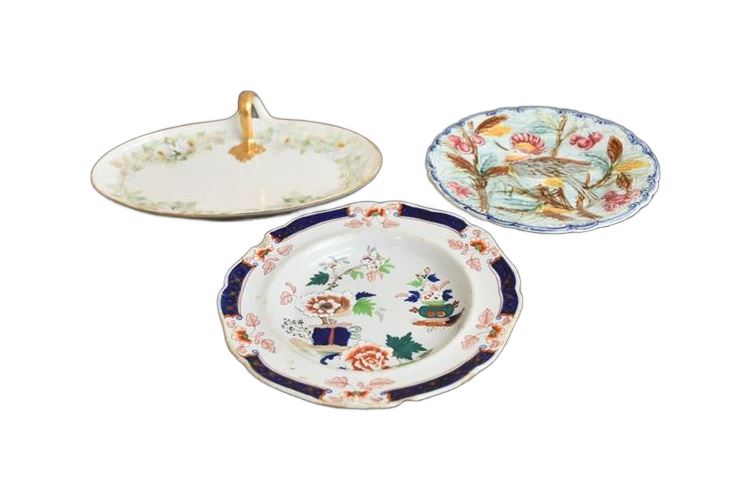 Three (3) Porcelain Dishes