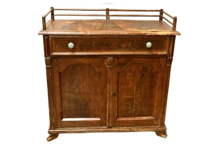 Antique Sideboard With Gallery